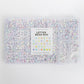 Round White with Multicolor 26 Letter Bead Kit Box