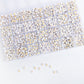 Round White with Metallic Gold 26 Letter Bead Kit Box