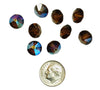 Vintage Swarovski Crystal Beads - Article 5307 - 10mm - Smoked Topaz AB