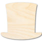 Unfinished Wood Abraham Lincoln Hat Silhouette | Craft Cutout | Up to 36" DIY
