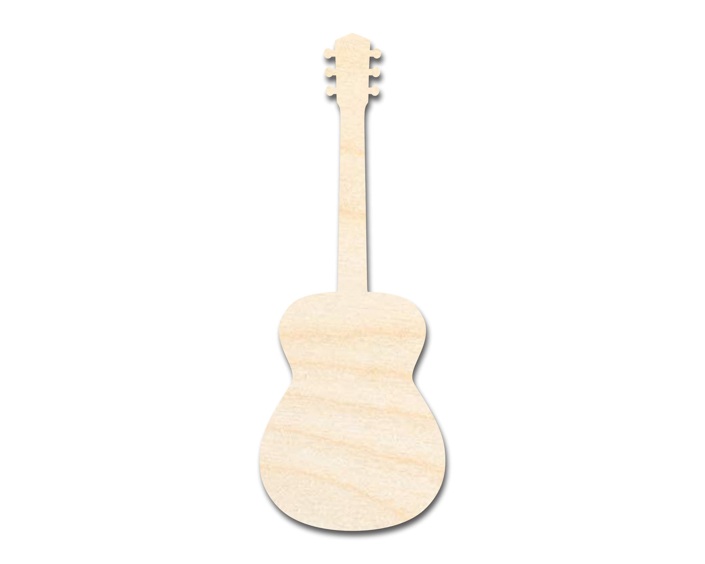 Unfinished Wood Acoustic Guitar | DIY Music Craft Cutout | up to 46"