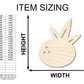 Unfinished Wood Coconut Shape - Craft - up to 46"