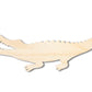 Unfinished Wood Alligator Shape | Reptile | DIY Craft Cutout | Up to 46"