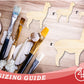 Unfinished Wood Alpaca Shape | DIY Animal Craft Cutout | Up to 36"