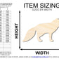 Unfinished Wood Arctic Fox Shape | Canine Craft Cutout | Wildlife | up to 46" DIY