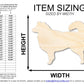 Unfinished Wood Australian Shepherd Shape | DIY Dog Craft Cutout | Up to 36"
