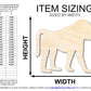 Unfinished Wood Baboon Shape | DIY Animal Craft Cutout | Up to 36"