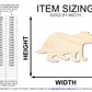 Unfinished Wood Badger Shape | DIY Wildlife Craft Cutout | Up to 36"