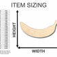 Unfinished Wood Banana Shape - Fruit - Craft- up to 46" DIY