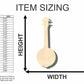 Unfinished Wood Banjo Shape - Craft - Music - up to 46" DIY