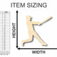 Unfinished Wood Baseball Player Shape - Sports - Kids Room Decor - up to 46" DIY