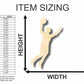 Unfinished Wood Basketball Player Shape - Sports - Kids Room Decor - up to 46" DIY