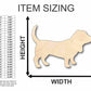 Unfinished Wood Basset Hound Dog Shape - Animal - Pet - Craft - up to 46" DIY