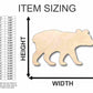 Unfinished Wood Bear Cub Shape - Animal - Craft - up to 46" DIY