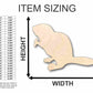 Unfinished Wood Beaver Shape - Animal - Craft - up to 46" DIY