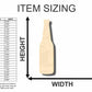Unfinished Wood Beer Soda Pop Bottle Shape - Bar Decor - Craft - up to 46" DIY