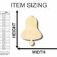 Unfinished Wood Bell Shape - Craft - up to 46" DIY