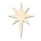 Unfinished Wood Bethlehem Star Shape | DIY Christmas Craft Cutout | Up to 36"