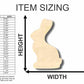 Unfinished Wood Easter Bunny Shape - Craft - up to 46" DIY