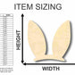Unfinished Wood Easter Bunny Ears Shape - Craft - up to 46" DIY