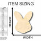 Unfinished Wood Easter Bunny Head Shape - Craft - up to 46" DIY