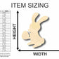 Unfinished Wood Easter Bunny w- Egg Shape - Craft - up to 46" DIY