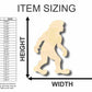 Unfinished Wood Bigfoot Shape - Craft - up to 46" DIY