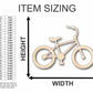 Unfinished Wood Bicycle Bike Shape - Craft - up to 46" DIY