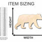 Unfinished Wood Black Bear Shape - Animal - Craft - up to 46" DIY