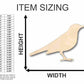 Unfinished Wood Blackbird Shape - Animal - Wildlife - Craft - up to 46" DIY