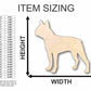 Unfinished Wood Boston Terrier Dog Shape - Animal - Pet - Craft - up to 46" DIY