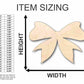 Unfinished Wood Bow Ribbon Shape - Craft - up to 46" DIY