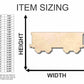 Unfinished Wood Boxcar Train Shape - Craft - up to 46" DIY