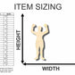 Unfinished Wood Boxer Shape - Sports - Craft - up to 46" DIY