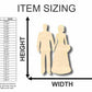 Unfinished Wood Bride Groom Shape - Wedding - Craft- up to 46" DIY