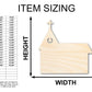 Unfinished Wood Church with Bell Shape - Craft - up to 46"