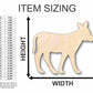 Unfinished Wood Calf Shape - Animal - Craft - up to 46" DIY