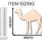 Unfinished Wood Camel Shape - Animal - Craft - up to 46" DIY