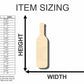 Unfinished Wood Wine Bottle Shape - Craft - up to 46" DIY
