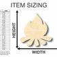 Unfinished Wood Campfire Shape - Camping - Craft - up to 46" DIY