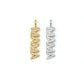 Clear CZ Gold Silver MAMA Word Pendant charm, Sku#LD136