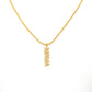 Clear CZ Gold Silver MAMA Word Pendant charm, Sku#LD136