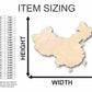 Unfinished Wood China Shape - Countries - Craft - up to 46" DIY