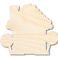 Unfinished Wood Gingerbread House Shape - Craft - up to 46"