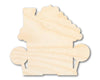 Unfinished Wood Gingerbread House Shape - Craft - up to 46"