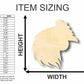 Unfinished Wood Chicken Shape - Farm Animal - Craft - up to 46" DIY