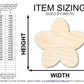 Unfinished Wood Cherry Blossom Shape | DIY Japan Flower Craft Cutout | Up to 36"
