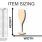 Unfinished Wood Champagne Glass Shape - Party Decor - Craft - up to 46" DIY