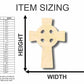 Unfinished Wood Celtic Cross - Irish - Christian - Craft - up to 46" DIY