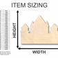 Unfinished Wood Castle Shape - Middle Ages - Craft - up to 46" DIY
